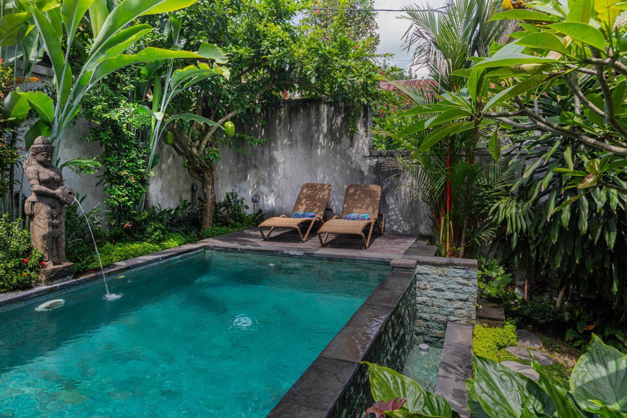 Sari Bamboo Villas Ubud Exterior foto